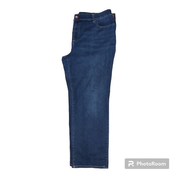 Lands End women’s ankle jeans size 20 plus size medium wash mid rise straight - Picture 1 of 10